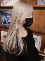 ブロック ジャポン(bloc japon)&nbsp;シアーホワイトグレージュペールホワイトカラー顔周りレイヤー