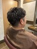［学割U24］平日限定 メンズカット＋パーマ 眉カット付き