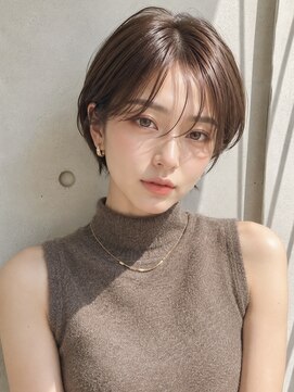 ノア 三宮店(NOA) 【NOA】大人ショートヘアショートボブシースルーバングブラウン