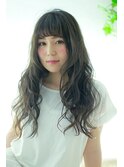 【BE AREA 田中久普】フリンジバングふんわりゆるウェーブロング