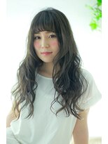 ビーエリア 本店(BE AREA)&nbsp;【BE AREA 田中久普】フリンジバングふんわりゆるウェーブロング