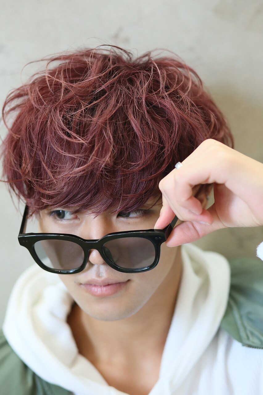 LIPPS銀座】赤髪マッシュパーマ #スマートマッシュ：L003973254