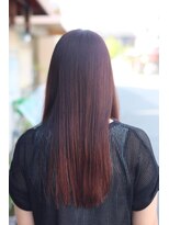 ヘアーズミンク ハグラザキ(Hairs mink Hagurazaki) イルミナカラーでワインレッドに!