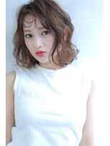 ラエティス(Laetus)&nbsp;オン眉x３Ｄデザインカラーx無造作デジタルパーマ