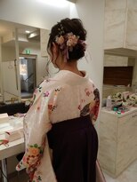 ヘアセットサロン ラシク(LaCQ)&nbsp;後れ毛たっぷりアップスタイル