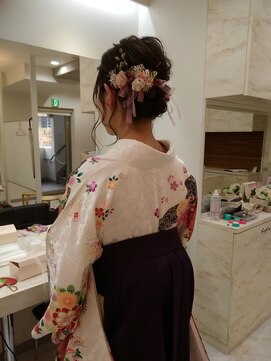 ヘアセットサロン ラシク(LaCQ) 後れ毛たっぷりアップスタイル