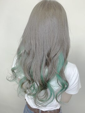 トリニティ(trinity) カラフルインナーカラー☆グリーン