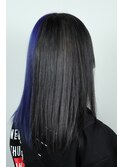 青紫×黒ツートン