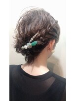 ヘアサロンエム 大宮東口(HAIR SALON M)&nbsp;デザインカラー/厚めバング/ローライト/スリークボブ