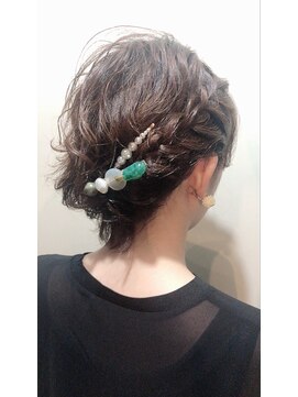 ヘアサロンエム 大宮東口(HAIR SALON M) デザインカラー/厚めバング/ローライト/スリークボブ