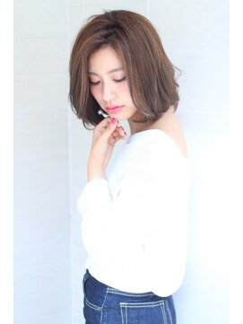 オーロ 宝塚店(ORO) ローライトアッシュブラウン大人かわいいスリークボブ大人ボブ