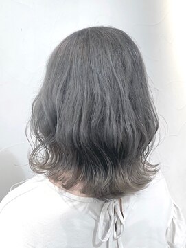 ネオリーブアオバ 高田馬場店(Neolive aoba) 【高田馬場/aoba】ボブ×Wカラーグレー