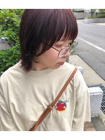 マメ(mame)&nbsp;ボブ/顔周りレイヤー/テラコッタ