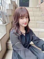 サロンドミルク 原宿(salon de MiLK)&nbsp;【salon de MiLK 原宿】韓国風外ハネスタイル×ラベージュ