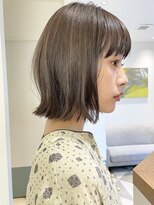 ローネス ギンザ(LONESS ginza)&nbsp;結べるボブ　ベージュカラー　ぱつっとボブ