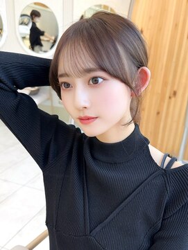 アフロートリノ(AFLOAT Leino) 大人可愛い顔まわりサイドバング　小顔ヘアミディアムレイヤー#