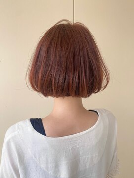 カシェ リタ ヘアー(CACHE'&RITA HAIR) オレンジカラー○オレンジブラウン○内巻きボブ