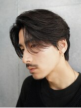 フィフス 天神大名(fifth) 天神ニュアンスパーマ毛流れセンターパートフェザーパーマ30代