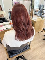 オーシャン(Ocean) 【OceanHair&Life田中愛梨】ブリーチあり/暖色カラー/コーラル