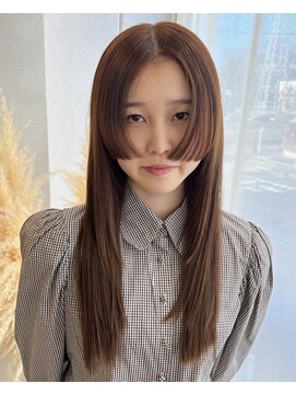 アクセヘアー 町田(acce hair) 姫カットのロングヘア