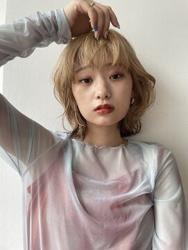 グリーン 町田(green) 【ケアブリーチ】レイヤーボブ/小顔レイヤー