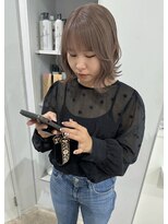 シー ヘアデザイン(see hair design)&nbsp;ミルクティーベージュ/ブリーチ/ダブルカラー/レイヤーカット