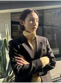 メンズボブウルフメンズミディアムレイヤーカットメンズウルフ