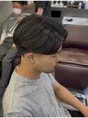 ブルーブラックフェザーパーマスパイキーショートサーフカール
