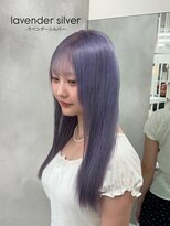 ベレーザ 渋谷(BELEZA) 15953ブリーチ&ダブルカラーラベンダーパープルロング