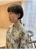 【晴音】大人ミニボブ/大人マッシュ/透明感カラー/40代/博多