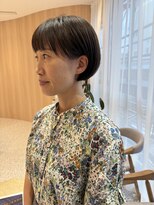 オン キャナルシティ博多前店(on)&nbsp;【晴音】大人ミニボブ/大人マッシュ/透明感カラー/40代/博多