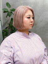 テトヘアー(teto hair)&nbsp;ケアブリーチダブルカラーミルクティーベージュボブブリーチ