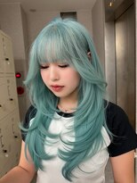 天神美容室 前田竜一天神大名レイヤーカットグレージュブラウン