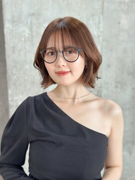 エルム 原宿 表参道(yelm) ボブ×ベージュ