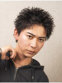 スパイキーショートアクティブショートアップバングショート