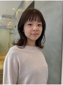 レイヤーカット/顔まわりレイヤー/暖色カラー/梅田/茶屋町