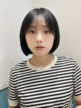 ロンド レグリーズ 立川(Lond leglise) グレーブラウン似合わせカット/ミニボブレイヤー/ダークアッシュ