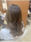 コテ巻き風パーマ