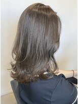 アンジュール(UNJOUR.) 透明感髪質改善カラー◎レイヤー×外ハネ20代30代グレージュ