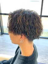 イーストハムアネーロ(EAST HAM anello)&nbsp;メンズパーマ/波巻き/ツイストスパイラルパーマ/ブラウン