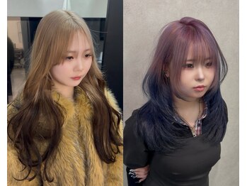 エル オオサカ 心斎橋店(L. OSAKA)の写真/周りと差がつくデザインカラーが得意！カラー×エクステで理想のスタイルへ。エフェクトブリーチで透明感UP