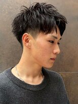 ソウル 福山駅前店(SOUL.)&nbsp;刈り上げ ニュアンスパーマ ツーブロック メンズショート 20代