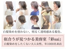 似合わせ/白髪ぼかし/インナーカラーに特化した髪質改善サロン 元住吉 武蔵小杉