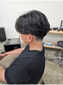 メンズセンターパート