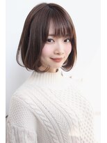 ヘアーズ ベリー 香椎店(hairs BERRY)&nbsp;BERRY丸みショ-ト重めマッシュ大人ミディ美髪アッシュブラウン
