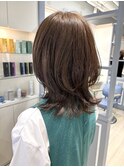 くびれウルフセミロングレイヤースタイルアップカット赤羽美容室