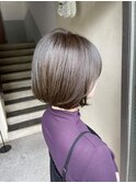 艶プルsilkグレージュボブ