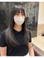 グレースバイハピネス(grace by happiness)&nbsp;ミルクブラウンワンカールで艶髪可愛いローレイヤーカット7.7
