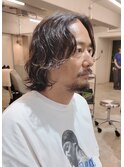 メンズレイヤーボブ ウルフ ロング 大阪美容室