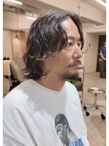 シンク(sync)&nbsp;メンズレイヤーボブ ウルフ ロング 大阪美容室
